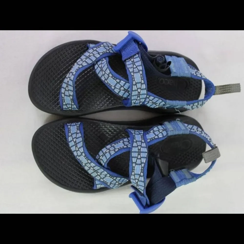 Chaco Kids Blue Patterned Sport Sandals